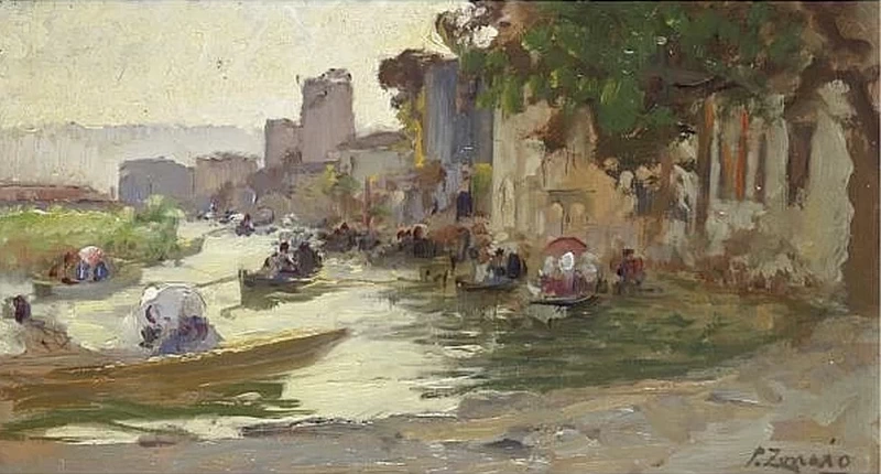 Bozzetto per Scena di un matrimonio sulle acque del fiume Göksu